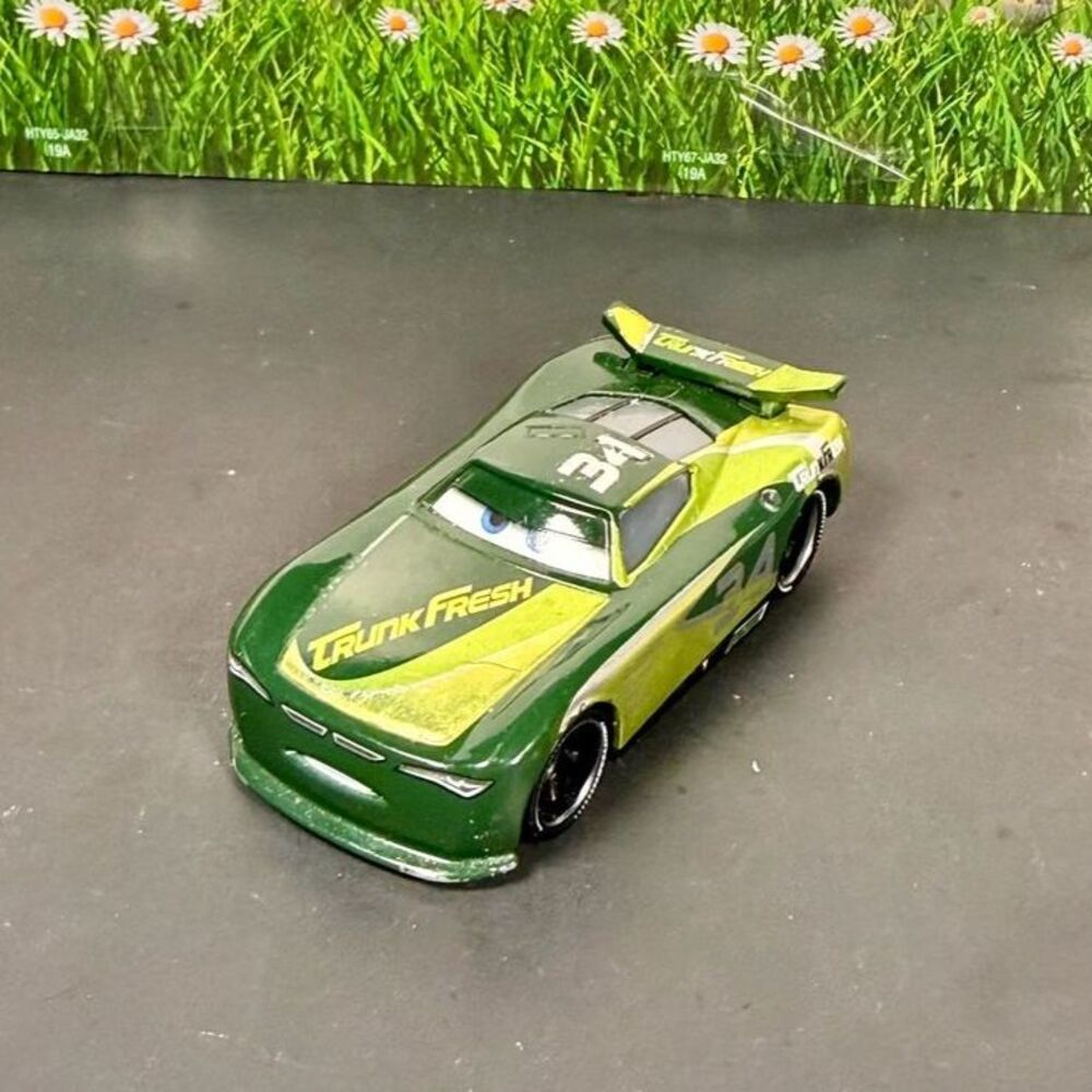 Disney Pixar Cars Next-Gen Steve Slick LaPage #34 Trunk Fresh racer (Rare)